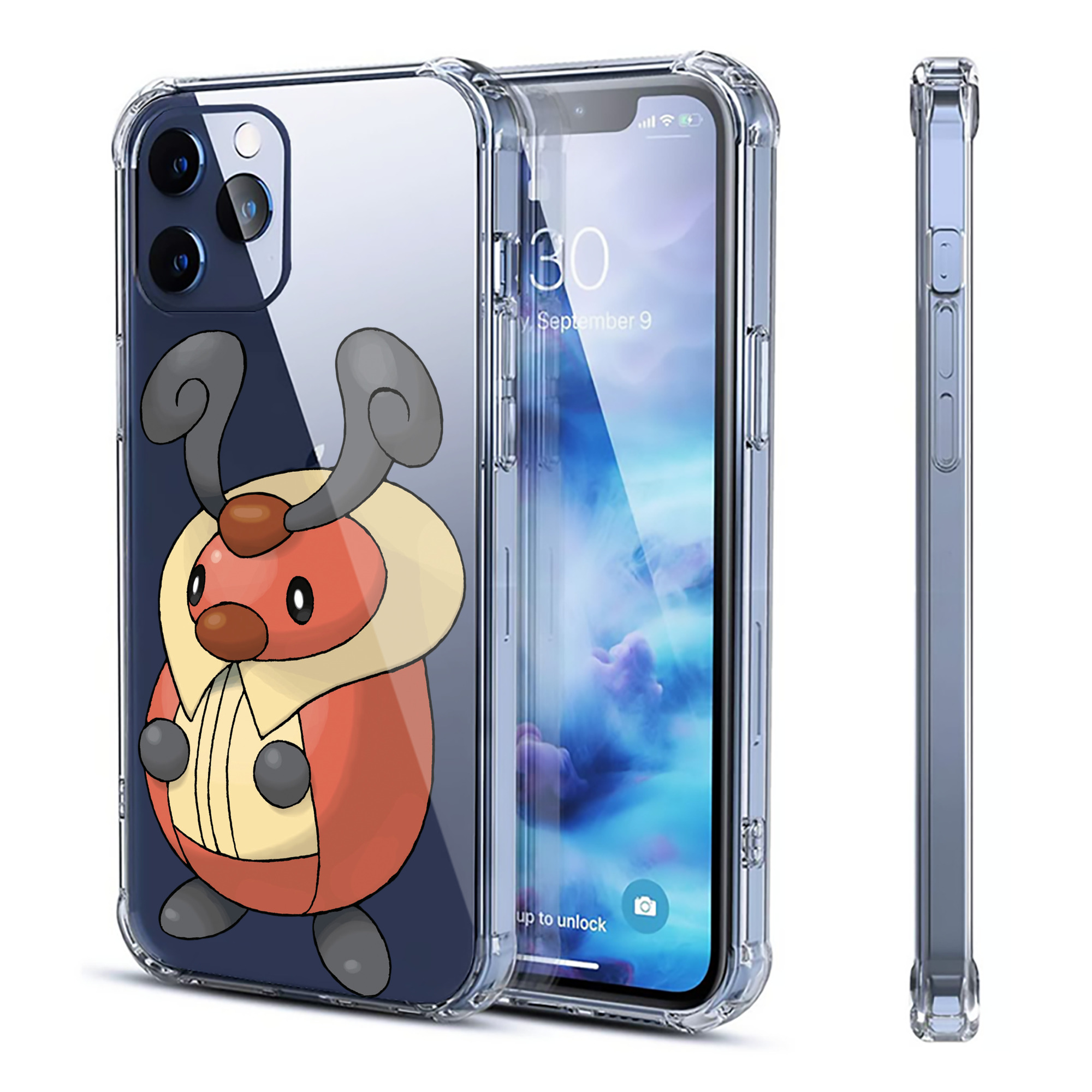 （画像用） ポケットモンスター Pokémon 【iPhone 12シリーズ対応】透明スマホケース（クリアソフトケース）